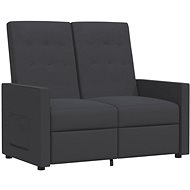 2místné polohovací křeslo tmavě šedé textil, 3084336 - Křeslo
