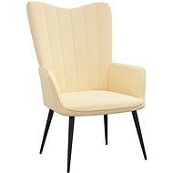 SHUMEE křeslo se stoličkou, textil, taupe, 3121259 - Křeslo