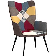 Relaxační křeslo patchwork textil, 328185 - Křeslo