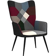 Relaxační křeslo patchwork textil, 328197 - Křeslo