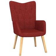 Relaxační židle vínová textil, 327531 - Křeslo