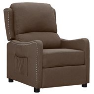 SHUMEE otočné křeslo rozkládací, textil, světle šedé - Křeslo