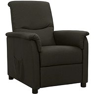 SHUMEE polohovací křeslo, textil, černé, 338958 - Křeslo