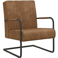 SHUMEE polohovací křeslo, textil, hnědé, 339024 - Křeslo