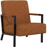 SHUMEE polohovací křeslo, textil, hnědé, 342343 - Křeslo