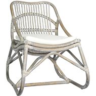 SHUMEE polohovací křeslo, textil, krémové, 338905 - Křeslo