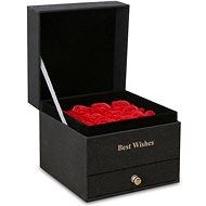 MDS Valentýnská krabička na šperky s růžemi, černá šperkovnice - Jewelry Case