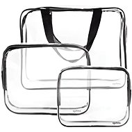 Pronett XJ4830 Set of travel cosmetic bags, transparent, 3 pcs - Make-up Bag