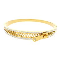 Ewena Women's Zip Gold Bracelet LHU244 - Bracelet