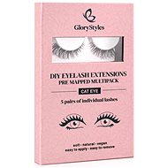 GloryStyles Sada 5 párů segmentových řas Cat Eye - Adhesive Eyelashes
