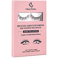GloryStyles Sada 5 párů segmentových řas Shine Collection - Adhesive Eyelashes