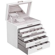 Houseland Design jewellery box with mirror Errila white - Jewellery Box