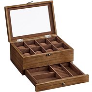 Houseland Watch storage box Vrangle, brown - Watch Box