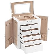 Houseland Jewellery box Draha, white - Jewellery Box