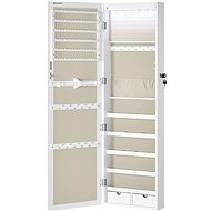Houseland Hanging jewellery box Elissa, white/beige - Jewellery Box