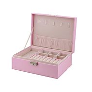 Verk 01788 Design jewellery box 23 × 17 × 9 cm pink - Jewellery Box