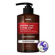 Kundal Natural Caffeine & Intensive Scalp care+ Anti-hair loss shampoo with Caffeine, White Musk - Shampoo