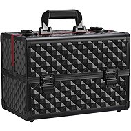 YAHEE LUXURY Cosmetic Case - Diamond Black/Red - Makeup Case