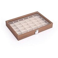 Colektio Jewellery case with glass lid - 30 compartments - Jewellery Box