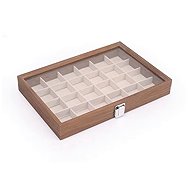 Colektio Jewellery case with glass lid - 24 compartments - Jewellery Box
