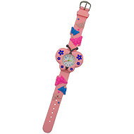 QKIDS Dětské hodinky růžové - Motýl - Children's Watch