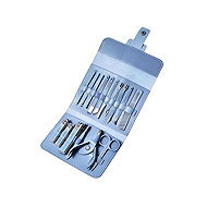 Verk 27609 Sada na manikúru 16-dílná v pouzdře, modrá - Manicure Set