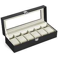 Songmics a Vasagle Organizér na hodinky LUCLOCK, černý - Watch Box