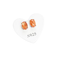 Colektio Sluneční kámen náušnice ovál (925/1000, 0,29 g) - Earrings