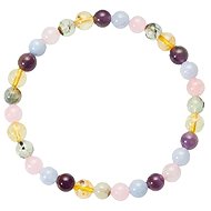 Colektio Rose Quartz, Amethyst, Citrine Bracelet 6mm - Bracelet