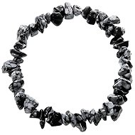 Colektio Chipped Snowflake Obsidian Bracelet - Bracelet