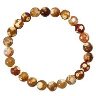 Colektio Ohnivý achát náramek 8 mm - Bracelet