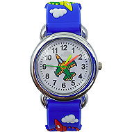 QKIDS Aeroplane analogue watch, blue - Children's Watch