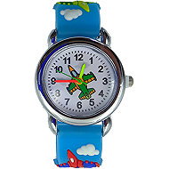 QKIDS Aeroplane analogue watch, turquoise - Children's Watch