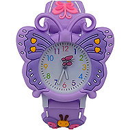 QKIDS Flying butterfly watch, purple - Children's Watch