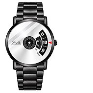 Leventi ORUSS MSY065, black metal strap - Watch