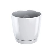 PROSPERPLAST Flowerpot COUBI ROUND P with bowl white 18 cm - Flower Pot