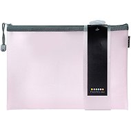 KARTON P+P Pastelini envelope with zipper A4 pink - Document Folder