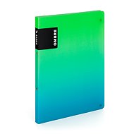Ordner KARTON P+P OMBRE PP A4 mit 2-Ringen, grün - Dokumentenmappe