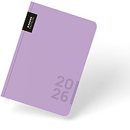 CARDBOARD P+P PASTELINI A5 daily 2026, purple - Planner
