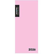 Cardboard P+P PASTELINI PVC monthly 2026, pink - Planner