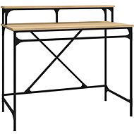 SHUMEE Psací stůl dub sonoma 100 × 50 × 90 cm kompozitní dřevo a železo - Desk