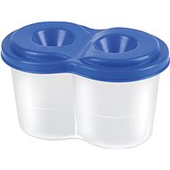 PANTA PLAST double brush holder with lid, mix of colours - Brush Holder Cup