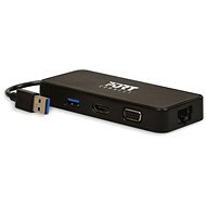 PORT CONNECT cestovná dokovacia stanica USB, VGA, HDMI, RJ45 - Replikátor portov