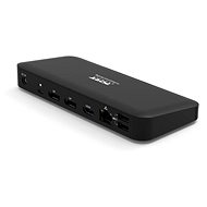 PORT CONNECT USB-C 9v1 3x4K Docking Station, 2x Display Port, HDMI,3x USB, USB-C, Ethernet, jack - Docking Station
