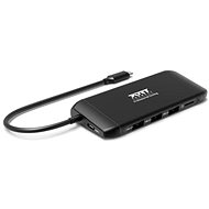 PORT CONNECT Docking Station 8in1 DUAL SCREEN, 2xFullHD oder 1x4K, HDMI, VGA, 3xUSB-A, RJ-45, TF, SD - Dockingstation