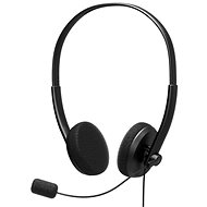 PORT CONNECT - Stereo Headset with Microphone, USB-A, Black - Headphones