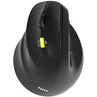 PORT CONNECT Ergo Shape, Linkshänder, schwarz - Maus
