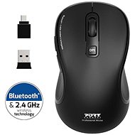 PORT CONNECT ESSENTIAL Bluetooth und Wireless, schwarz - Maus