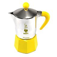 Bialetti Happy for 3 Cups, Yellow - Moka Pot
