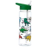Puckator Unbreakable Plastic Bottle with Straw 550ml, Dinosaur - Drinking Bottle